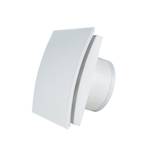 Энергосберегающий бесшумный вентилятор ММ-Р 06 UE стекло овал 100 м³/час 5,5 Вт с обратным клапаном белый глянец