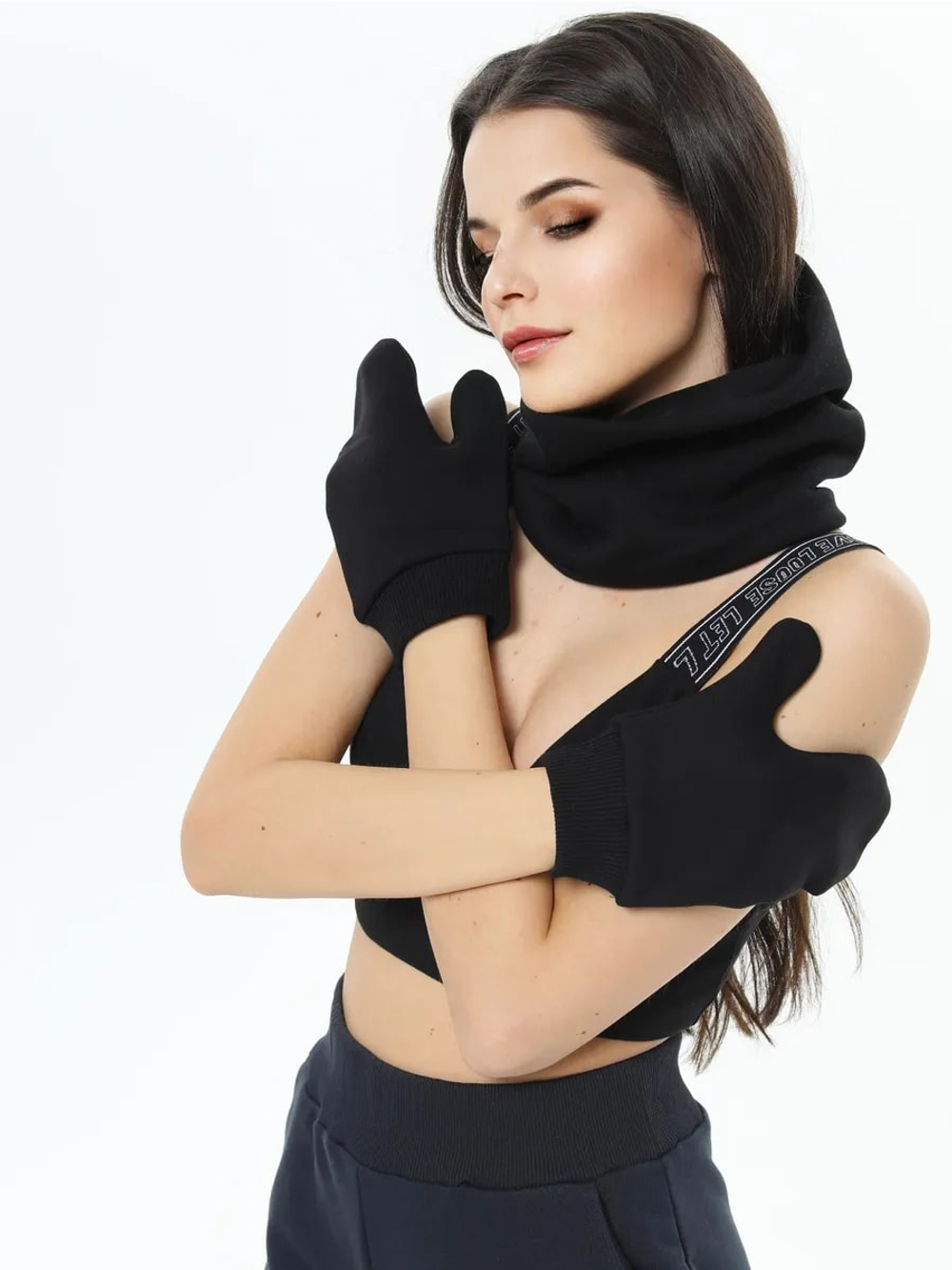 Снуд унисекс из футера с начесом