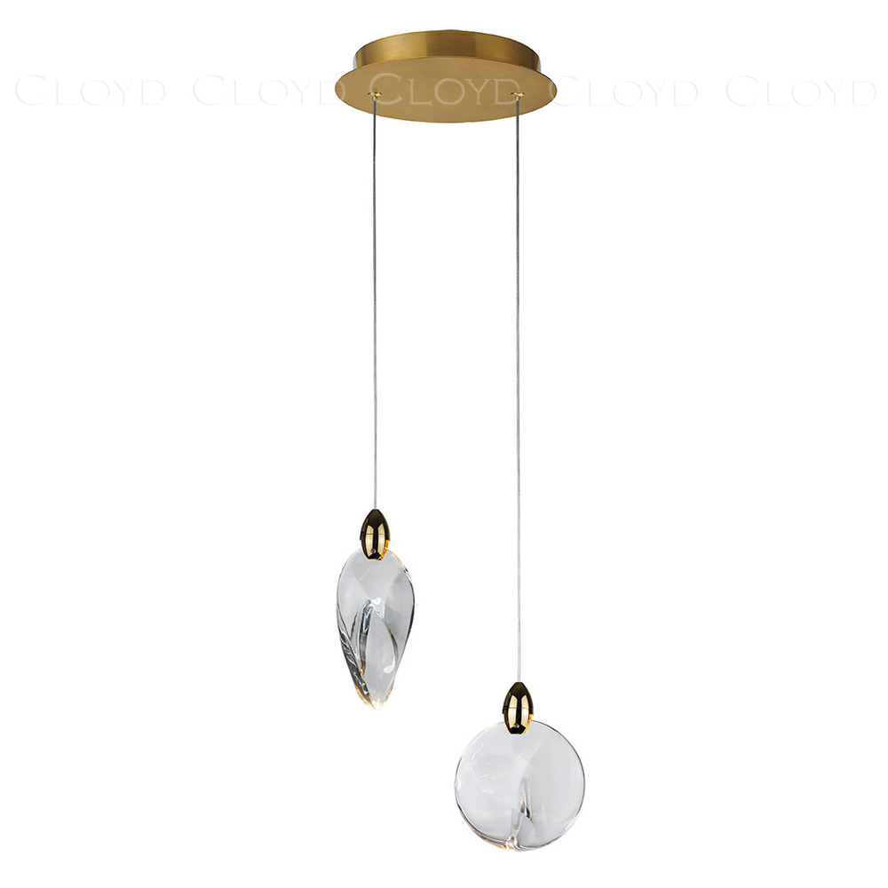 Подвесной светильник Cloyd GLOCK-C P2 / Ø20 см - золото (арт.11625)