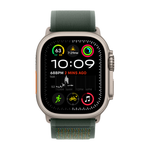 Умные часы Apple Watch Ultra 2 (2024) GPS + Cellular, 49mm, Natural Titanium Case with Green Trail Loop M/L, (Зеленый)