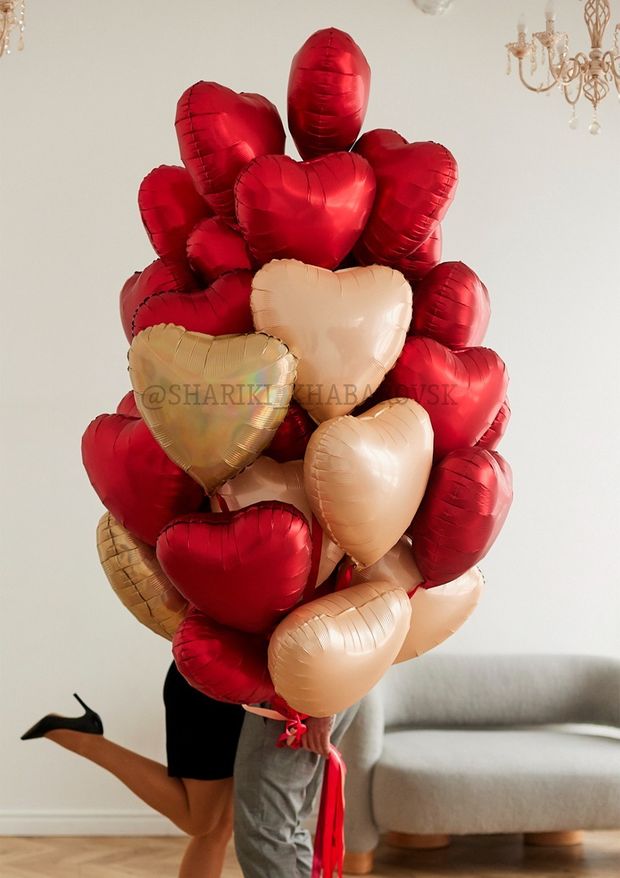 Воздушные шары №6233 (37 сердец)