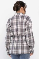 Рубашка хлопковая Джанет (серо-коричневая) Б14276-4М LT Collection