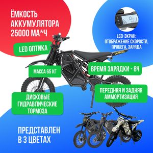 Электропитбайк IKINGI S9 MINI (48V/25Ah) фото №4