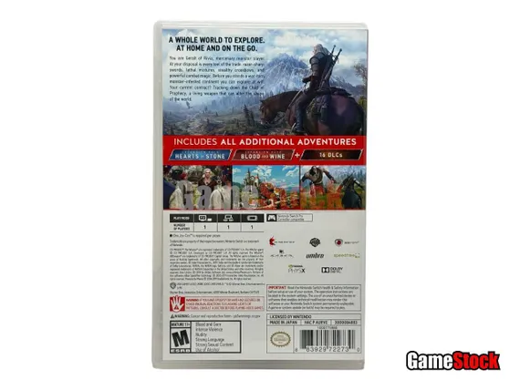 The Witcher 3: Wild Hunt Complete Edition/ Ведьмак 3: Дикая охота (Nintendo Switch, Полностью на русском языке, Б/У)
