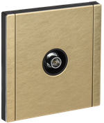 FORTE&PIANO Розетка TV оконечная FP628M металл шампань IEK