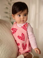 Боди с длинным рукавом и комбинезон в комлекте для малышей Next E65-351, Розовый