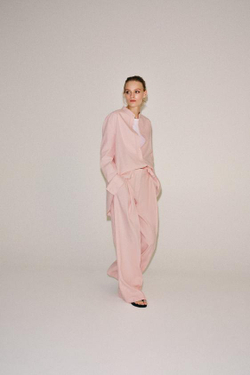 ZARA БРЮКИ С ЗАЩИПАМИ — ZW COLLECTION, РОЗОВЫЙ