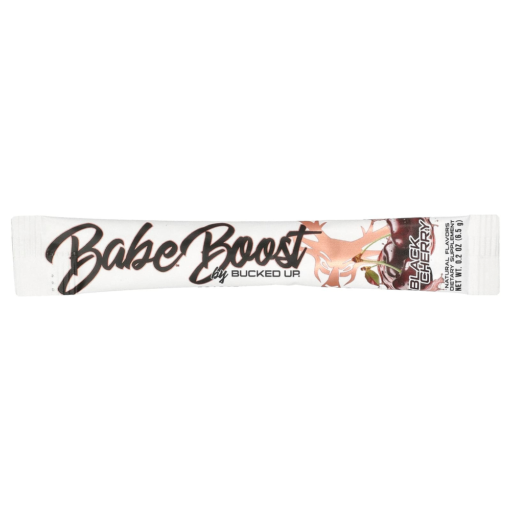 Bucked Up, Babe, Boost, черная вишня, 30 пакетиков по 6,5 г (0,2 унции)