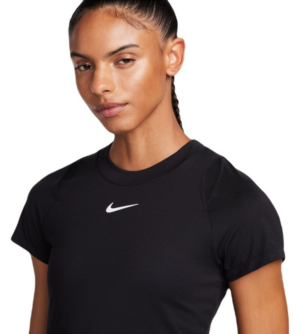 Женская теннисная футболка Nike Court Dri-Fit Advantage Top - Black