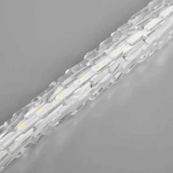 Гирлянда Сосульки рифленые 2.5×0.42 м., IP65, прозрачная нить, 288 синих LED с эффектом стекания, 12 В., Luazon Lighting (5248351)