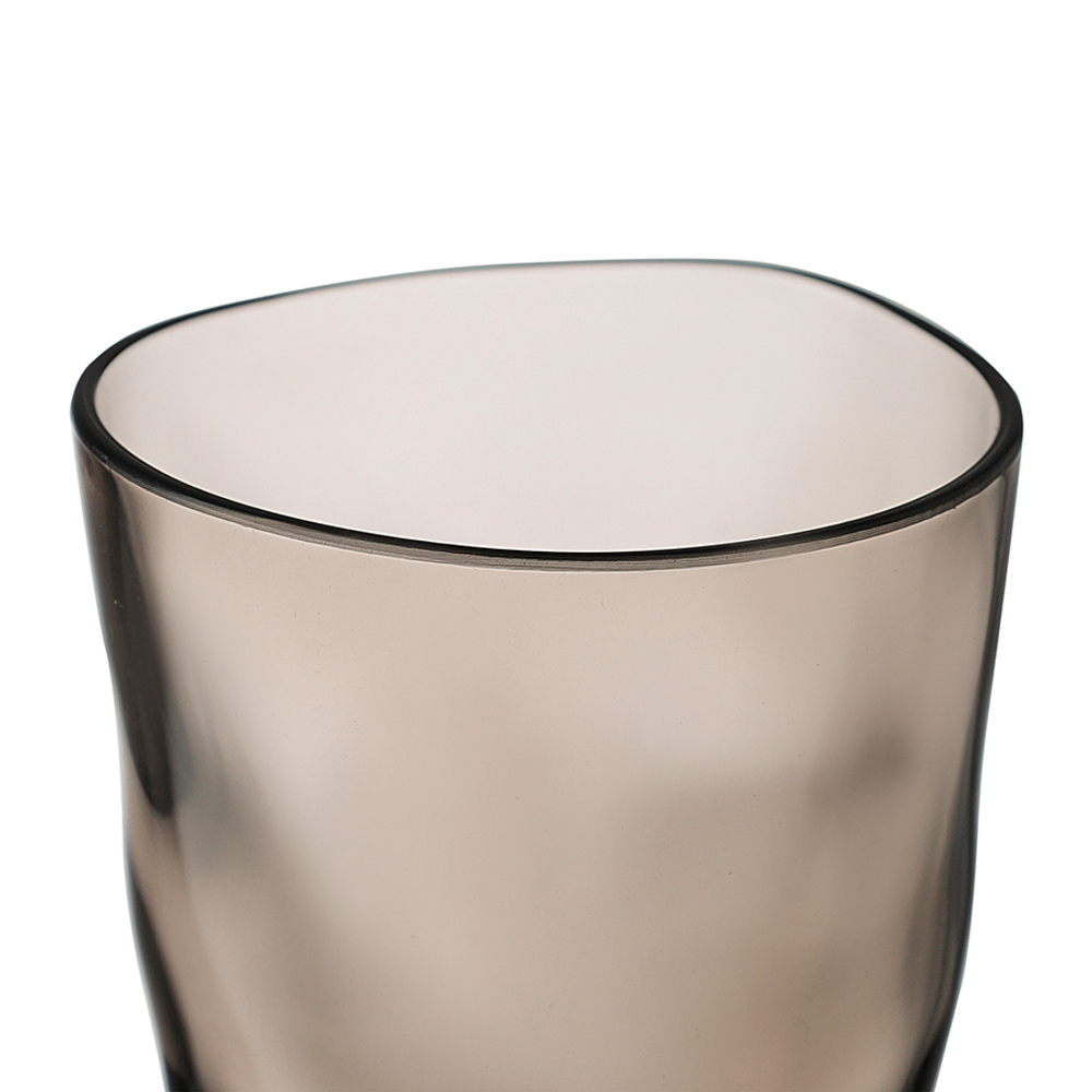 Набор стаканов из акрила hollow, 450 мл, серо-коричневый, 4 шт.