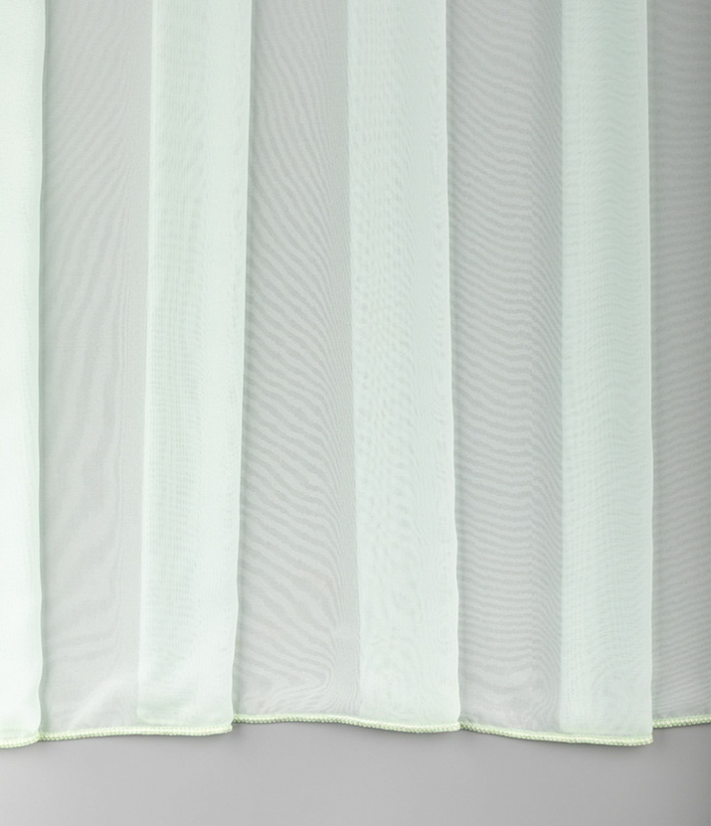 Тюль Legrand Вуаль шелк мятный с утяжелителем