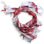 Арафатка шемаг красно-белая