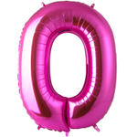 Шар фольгированный Цифра 0 101 см (Розовый)