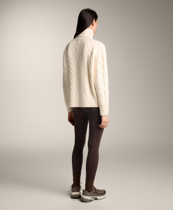 Oysho Джемпер с высоким воротом, экрю