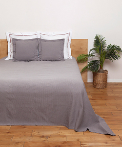 Покрывало 240x260 Luxberry Cross серое