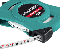 KRAFTOOL 50 м, геодезическая стальная мерная лента (34185-50)