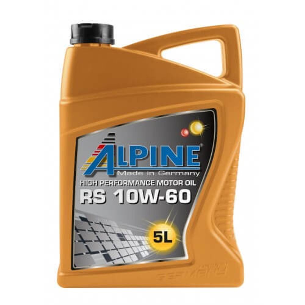 Моторное масло синтетическое ALPINE RS 10W-60 5 л х4 шт