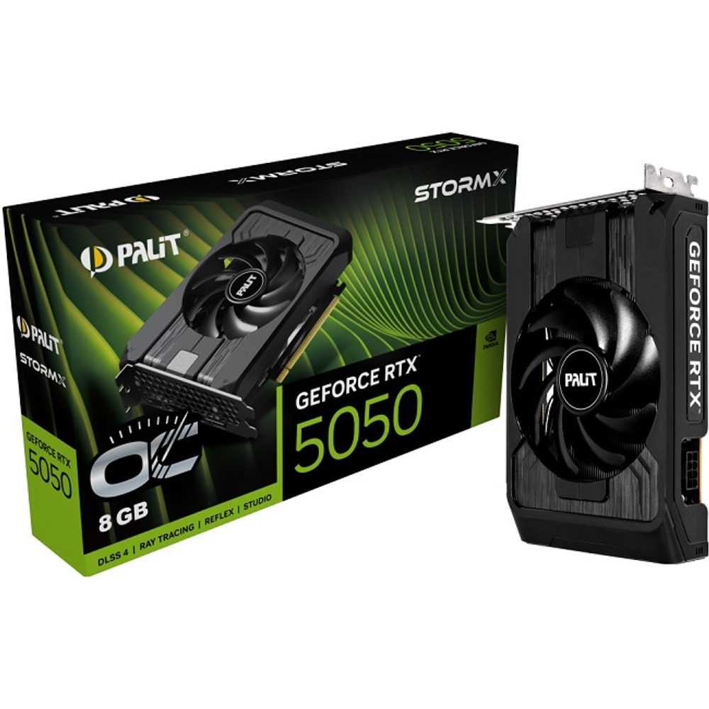 Видеокарта Palit GeForce RTX 5050 StormX OC 8GB (NE65050T19P1-GB2070F)