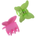 Заколки-крабики для волос детские 6шт «МАЛЬВИНА», бабочки, 2,5см (пакет с подвесом)●