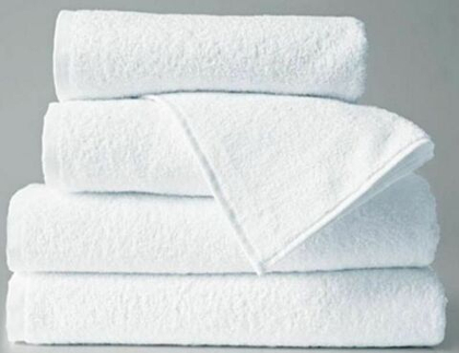 Полотенце махровое белое