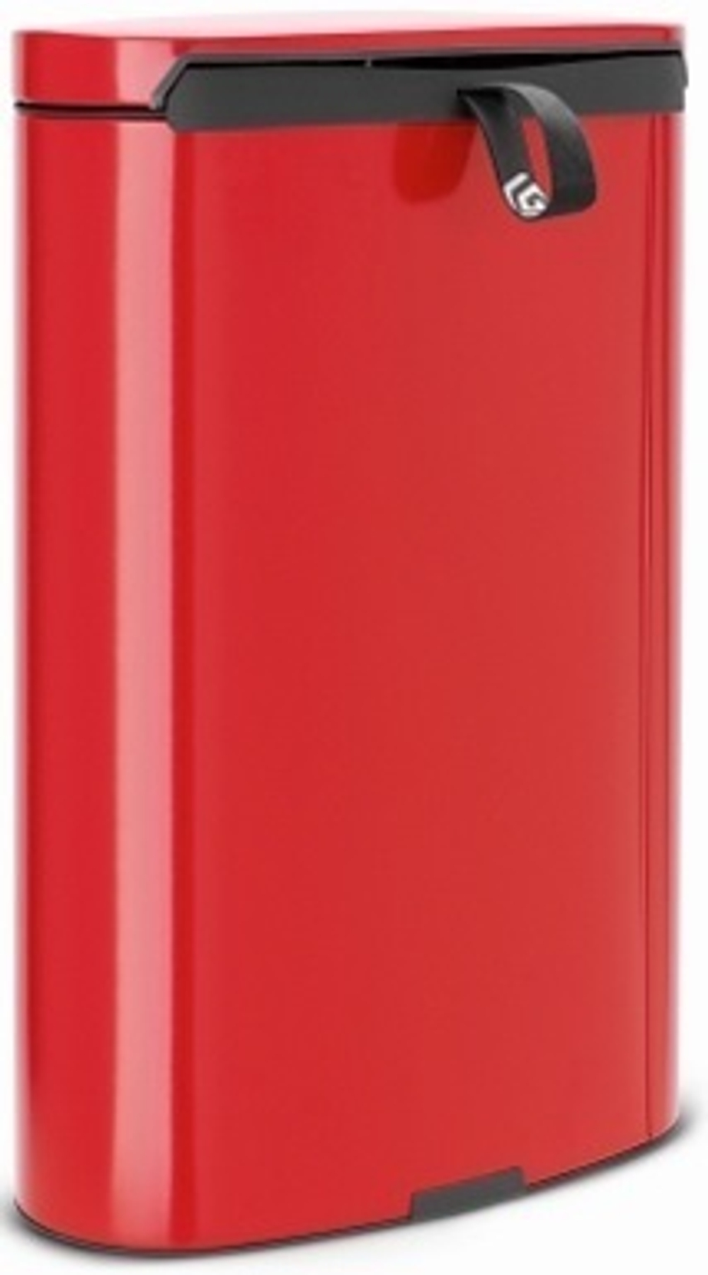 Ведро Brabantia FlatBack 40л красное под углом