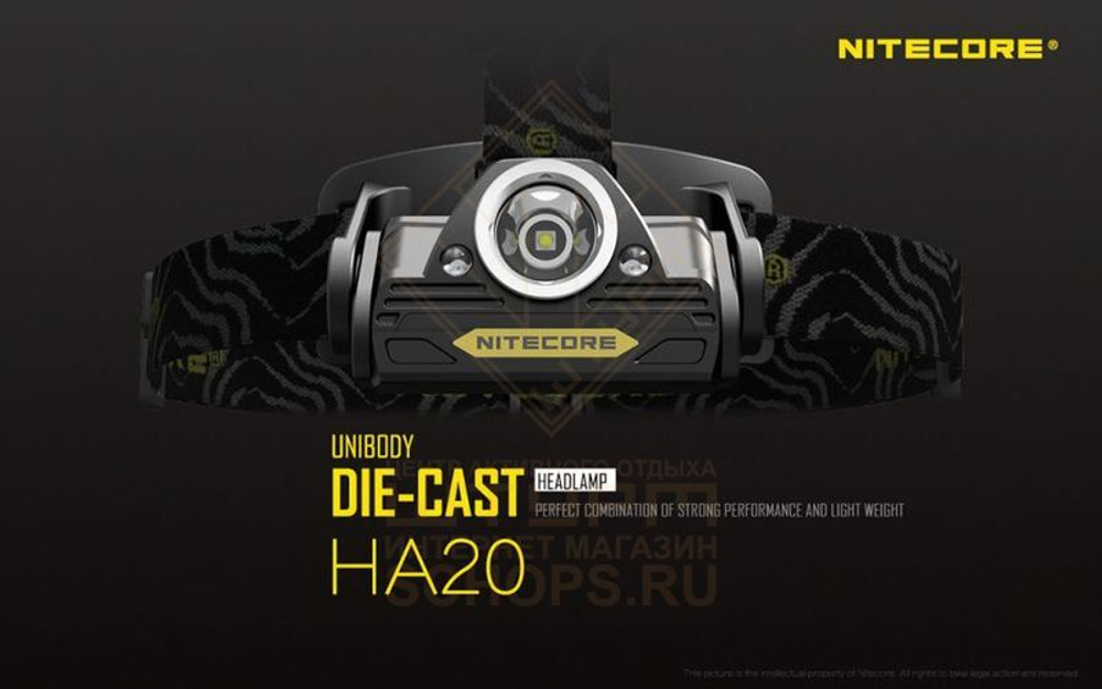 Фонарь налобный Nitecore HA20