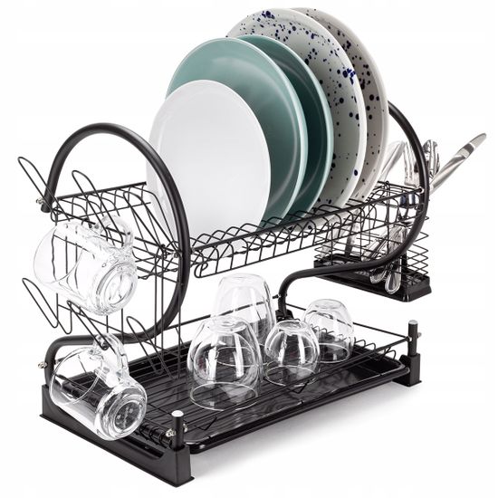Сушилка для посуды двухъярусная Kamille KM 0762C