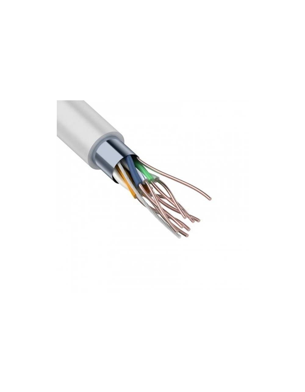 Витая пара Rexant (01-0169) Кабель витая пара F/UTP, CAT 5e, ZH нг(А)-HF, 4PR, 24AWG, INDOOR, SOLID, серый, 305м