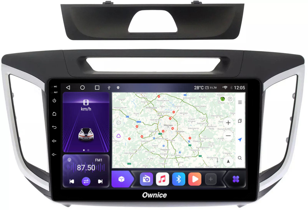 Магнитола для Hyundai Creta 2016-2021 - Carmedia OL-1701 QLed, Android 12, TS10, CarPlay, 4G SIM-слот