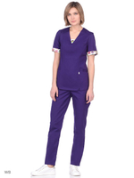 Костюм медицинский фиолетового цвета