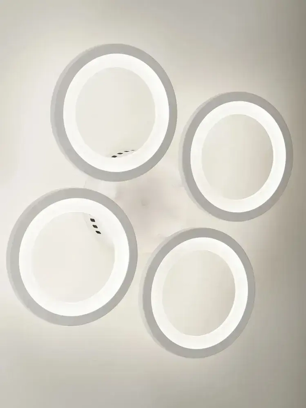 Люстра потолочная светодиодная с пультом ДУ Rivoli белая 88Вт 2800-6300К, светильник на кухню, в детскую, в спальню