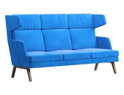 Диван Everprof Marko трехместный высокий Темное дерево