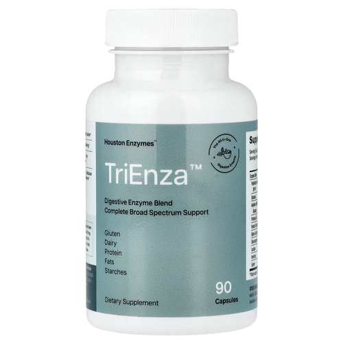 Houston Enzymes, TriEnza™, смесь пищеварительных ферментов, 90 капсул