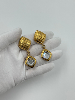 Клипсы с кристаллами Chanel