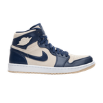 Кроссовки Jordan Air Jordan 1 Retro Premium Midnight Navy Light Cream (Женская размерная сетка)
