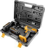 Аккумуляторный шуруповерт (LI-ION), 20 В, 38 Н*м, 2шт-2Ач, кейс,Tolsen 79033