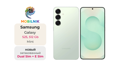 Samsung Galaxy S25 12/512 ГБ Мятный
