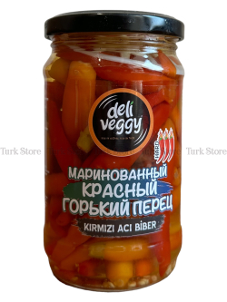 Маринованный красный острый перец Deli veggy 295 гр