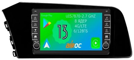 Магнитола для Hyundai Elantra 2021+ - Airoc AB-2036 (кнопки и крутилки), Android 13, TS20, 6/128Гб, SIM-слот, CarPlay