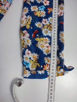 Блуза с цветочным принтом 46-48 размер