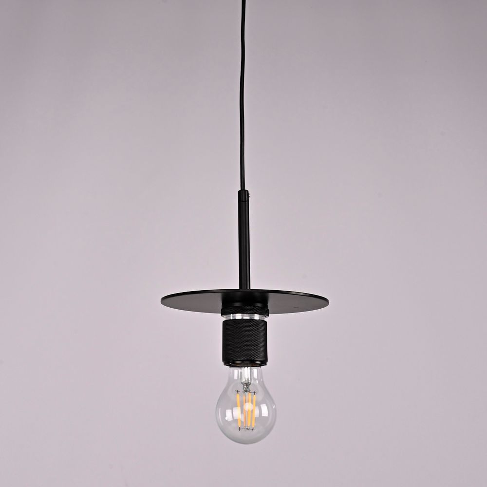 Подвесной светильник RH Utilitaire Disk Shade Pendant Black