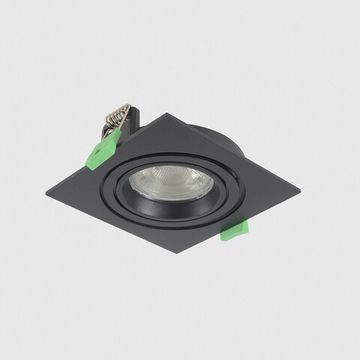 Встраиваемый точечный светильник 1*GU10 CLT 002C1 BL V2 чёрный Invisia Crystal Lux