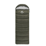 Спальный мешок Naturehike U Series Двойной хлопок осень-зима хаки зелёный U350S, молния слева, 6927595764329L