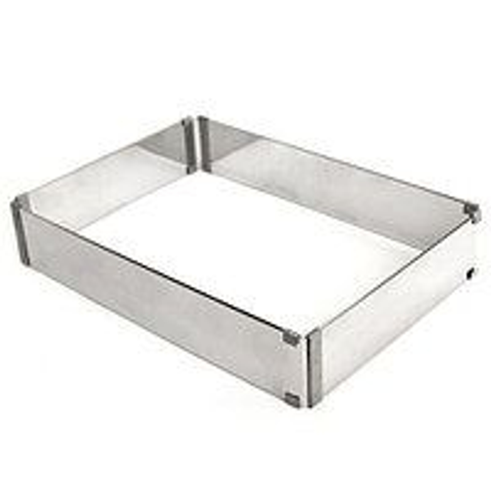 Раздвижная форма ПРЯМОУГОЛЬНИК от 300 до 580 мм,высота 50мм