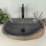 Раковина из речного камня RS-62076 (60*42*15)