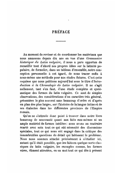 Introduction à la chronologie du latin vulgaire. étude de philologie historique | F.G. Mohl