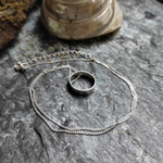 Подвеска ТОЧКА СБОРКИ с цепочкой , серебро