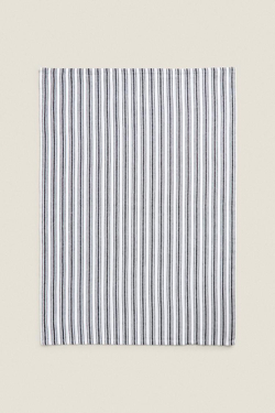 ZARA HOME ПОЛОСАТОЕ ПОЛОТЕНЦЕ 2ШТ, СЕРЫЙ