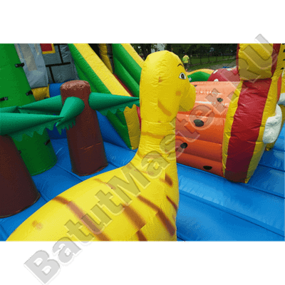 Большой надувной батут "Средневековье" 15*15*5 м